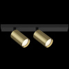 Потолочный светильник 2*GU10 10Вт Черный и Латунь IP20 FOCUS S C051CL-02BBS Technical