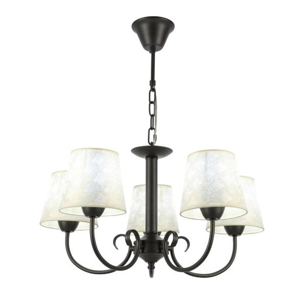 Светильник подвесной Темно-серый/Бежевый E14 5*40Вт SLE120303-05 EVOLUCE