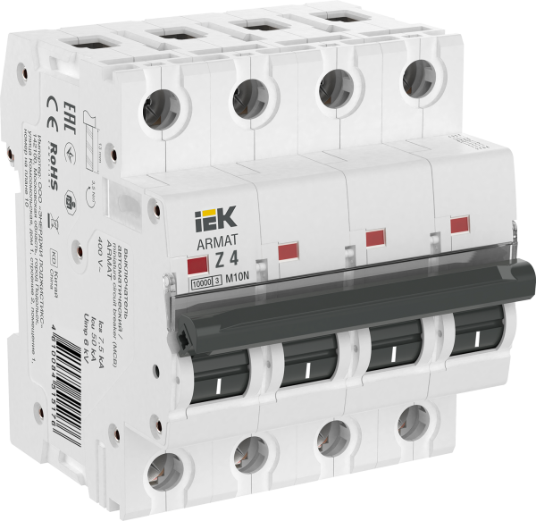 Выключатель автоматический ВА МОД M10N 4П Z 4А ARMAT IEK