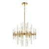 Люстра E14 8*40W STIKA золотой/стекло ODEON LIGHT
