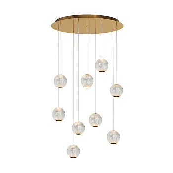 Подвесной светильник LED 56Вт Латунь IP20 Sapphire MOD293PL-L56BS3K Maytoni