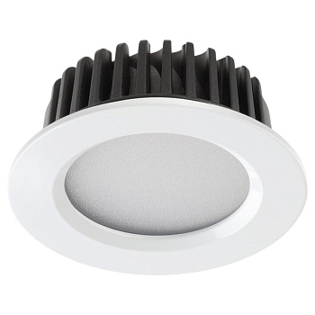 Встр.св-к IP44 LED 3000K 10W 100-265V DRUM белый NOVOTECH