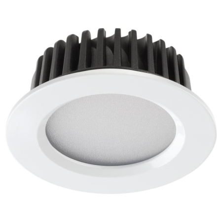 Встр.св-к IP44 LED 4000K 10W 100-265V DRUM белый NOVOTECH
