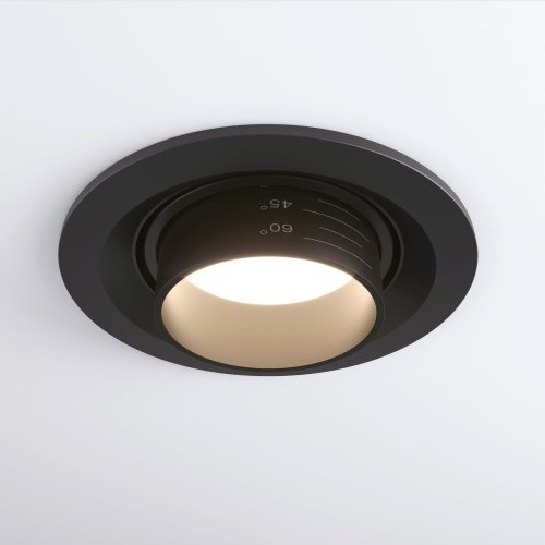 Встраиваемый светодиодный светильник с регулировкой угла освещения 15Вт 4200К черный IP20 (a052478) Elektrostandard фото 3