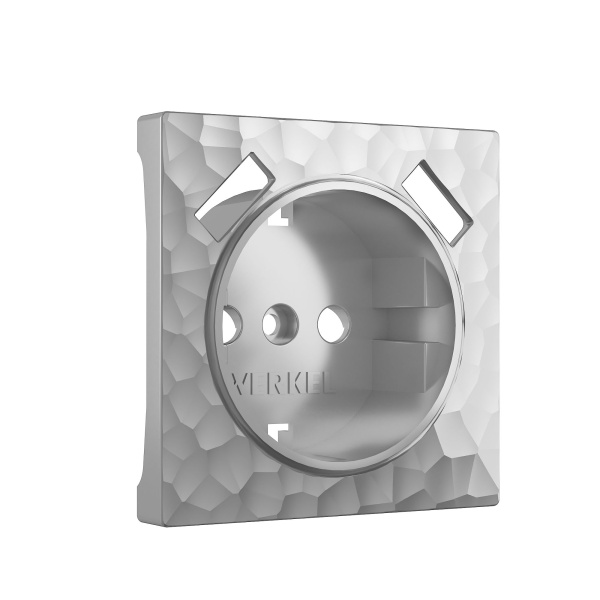 Накладка для розетки USB (серебряный) Hammer СУ IP20 Werkel