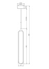 Подвесной светильник 17Вт 3000K Никель IP20 Chain MOD017PL-L13N Maytoni