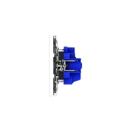 Розетка встраиваемая Voltum S70 с заземлением 16А, (белый матовый)