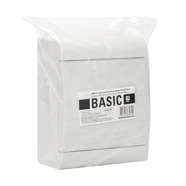 Щит распределительный ЩРН-П-6 (пром, упаковка) белая дверца IP41 Basic EKF