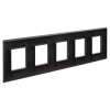 Рамка "Avanti", "Черный матовый", 5 постов (10 мод.) DKC