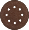 Круг шлифовальный "СТАНДАРТ" из абразивной бумаги на велкро основе, 6 отв., Р60, 150мм, 5шт ЗУБР