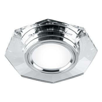 Светильник встраиваемый Feron DL8120-2 потолочный MR16 G5.3 серебристый