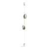 Натяжной торшер с выкл.E14 2*40W JUNGLE серебристый/белый/стекло ODEON LIGHT