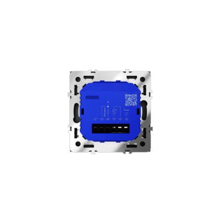 Терморегулятор электронный Voltum S70 с индикацией и датчиком, для теплого пола, (титан)