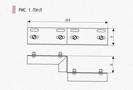 Соединитель-переходник ПУгЛ100х65 УХЛ2,5, оцинкованный лист S1,5