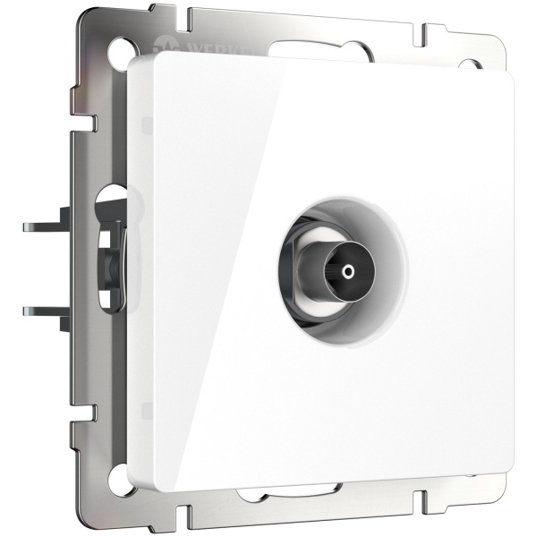 Встраиваемые механизмы Розетка СУ TV оконечная . Белый IP20 Werkel