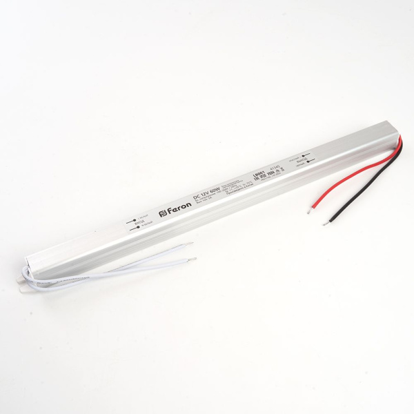 Блок питания для светодиодной ленты 60W 12V (драйвер), LB001 Feron