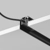 Шинопровод встраиваемый 2000мм Черный Magnetic track system Radity TRA084MP-12B Technical