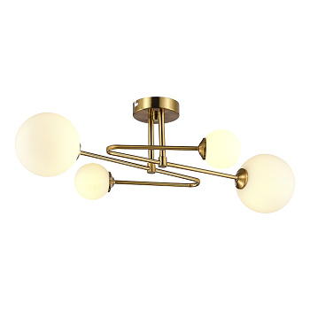 Люстра потолочная Латунь/Белый G9 4*5Вт SLE2211-302-04 EVOLUCE