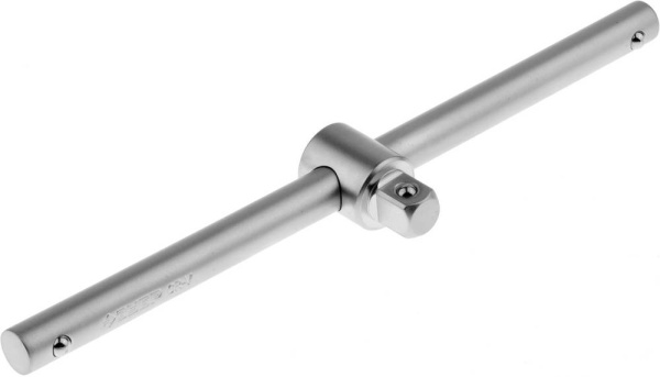 Вороток "Мастер" T-образный для торцовых головок (1/2"), Cr-V, хроматированное покрытие, 250мм ЗУБР