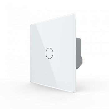 Сенсорный выключатель  одноклавишный 1 пост белый Livolo