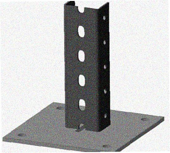 Стойка напольная (потолочная) СНП320х4 УХЛ1,горячее цинкование, S4,0