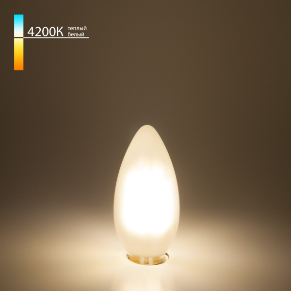 Филаментная светодиодная лампа "Свеча" C35 E14 9Вт 4200К (a050133) Elektrostandard
