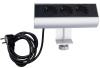 Donel Настольный розеточный блок Ovaledesign в сборе: 3х220V, кабель 3м с вилкой