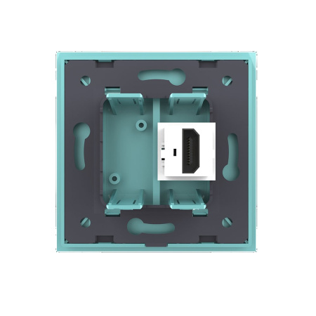 Розетка HDMI Зеленая Livolo