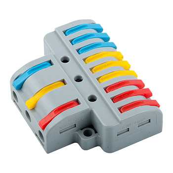 Клемма универсальная монтажная разветвительная 3х9 проводов, блистер 5шт GTER7-39-BL5 General