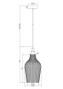 Подвесной светильник 1*E27 60Вт Хром IP20 Festa P033PL-01CH Maytoni