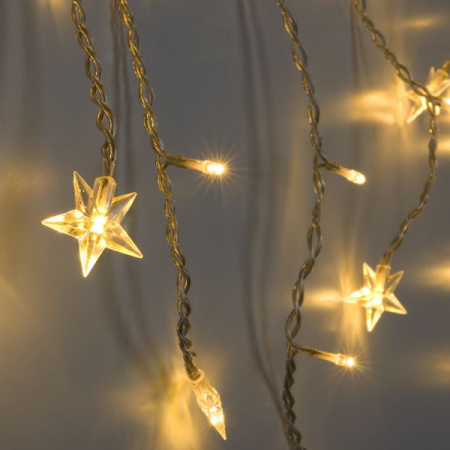 Гирлянда бахрома 1,8*0,5 м IP20 (100-002 теплый белый) Eurosvet