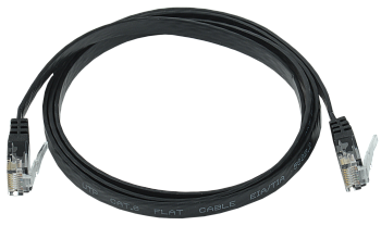 ITK Коммутационный шнур плоский (патч-корд) кат.6 UTP 3м чёрный