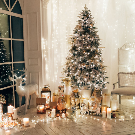 Гирлянда нить 5м IP20 (400-001 белый) Eurosvet