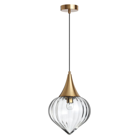Подвес E14 1*40W KESTA бронзовый/прозрачный/стекло ODEON LIGHT