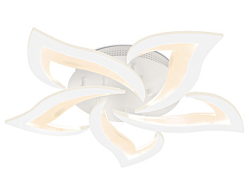 Потолочный светодиодный светильник с пультом FA4471/5 WH белый 56W 3000K/4200K/6400K D640*80 (ПДУ ИК) Ambrella Light