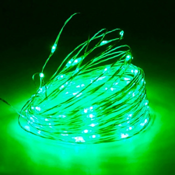 Гирлянда Роса на елку на USB 5 метров 50 led Зеленый Giant4