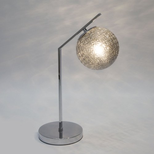 Настольная лампа с плафоном 1*E14 60Вт хром IP20 Shape (01213/1 хром) Eurosvet фото 4