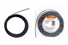 Нейлоновая кабельная протяжка НКП диаметр 4мм длина 30м с наконечниками (черная) TDM