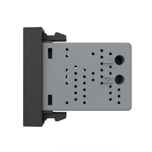 Розетка USB с блоком питания черная (механизм) Livolo фото 3