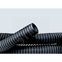 Труба ПНД гибкая гофр. д.32мм, лёгкая с протяжкой, 25м, цвет чёрный DKC