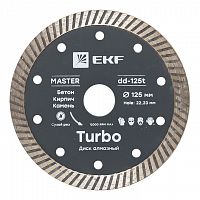 Диск алмазный Turbo (125х22,23 мм) Master EKF