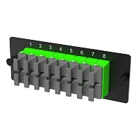 Адаптерная планка 16xMTP(16) адаптеров (opposed key) (цвет адаптеров - зеленый), OS2, 1 HU DKC