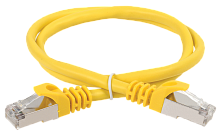 ITK Коммутационный шнур (патч-корд) кат.5E FTP 3м желтый