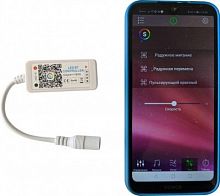Контроллер Bluetooth для св/д ленты RGB+W 196w/372w 12v/24v mini с музыкальными режимами Giant4 