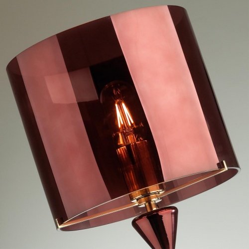 Абажур для высокой лампы TOWER бордовый/стекло ODEON LIGHT фото 3