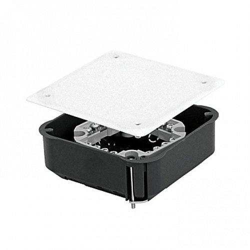 Коробка распределительная КМП-020-024 для полых стен с металлическими лапками, клеммником и крышкой (116х116х45) PROxima EKF