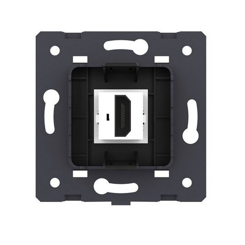 Розетка 1 пост HDMI 2.0, цвет черный (механизм) Livolo фото 4