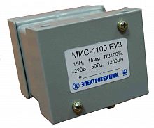 Электромагнит МИС-1100 ЕУ3, 220В, тянущее исполнение, ПВ 100%, IP20, с жесткими выводами Электротехник