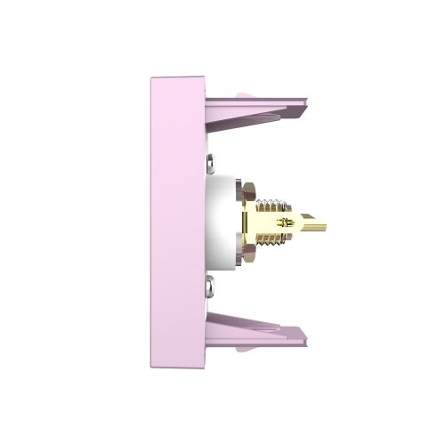 Розетка мультимедийная RCA видео, цвет розовый (механизм) Livolo фото 3