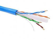 Информационный кабель неэкранированный U/UTP 4х2 CAT6, PVC, синий DKC